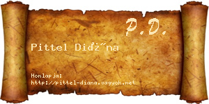 Pittel Diána névjegykártya